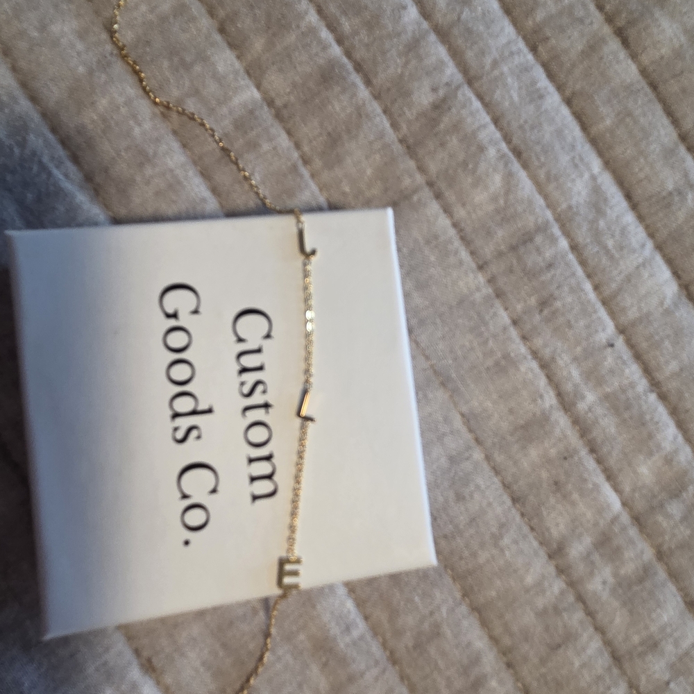 Gold Initial Necklace JLE
